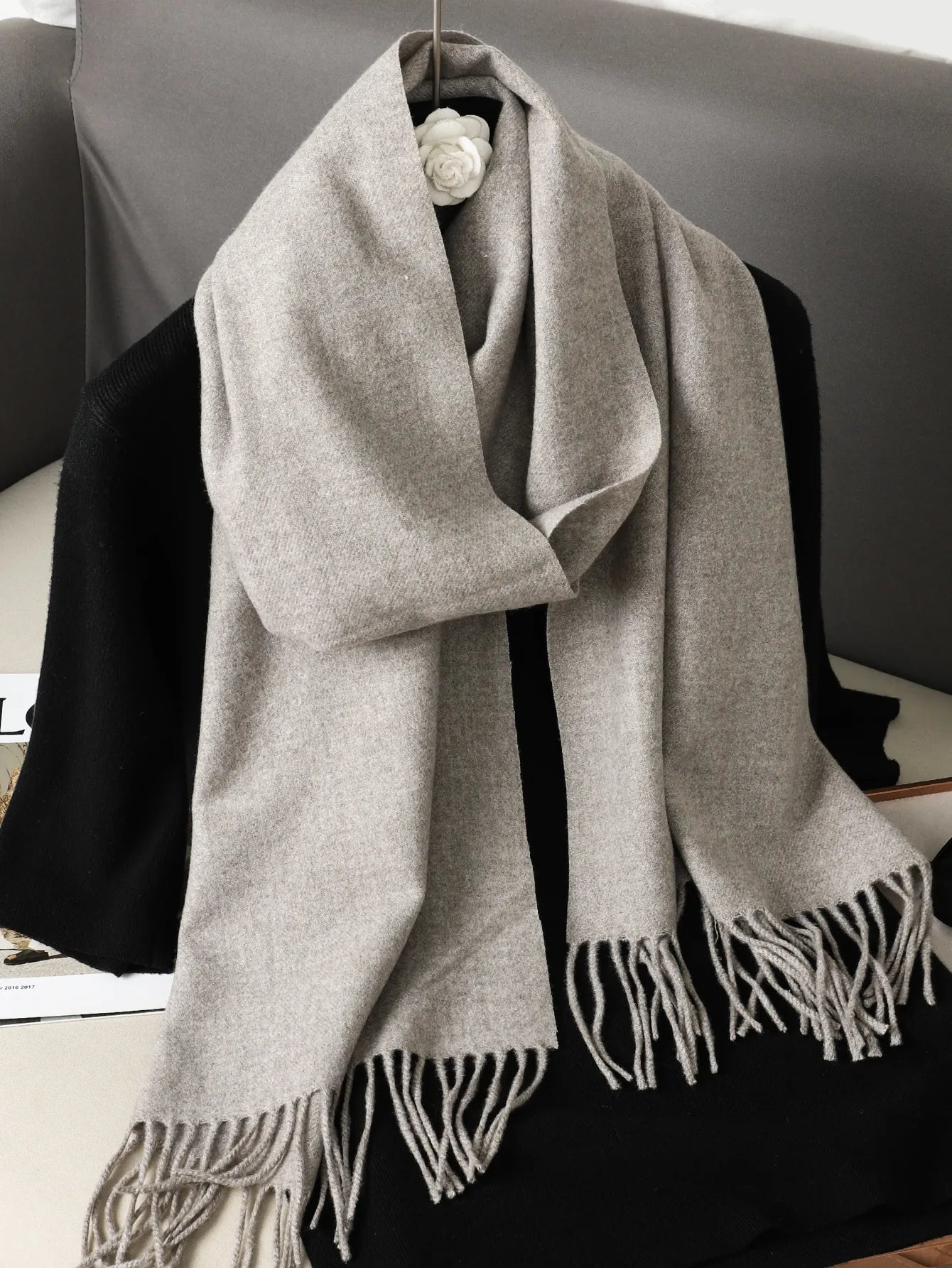 Cashmere winter scarf 62 colorsAzizaK