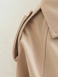 Short Belt Trench Spring Vintage Jacket