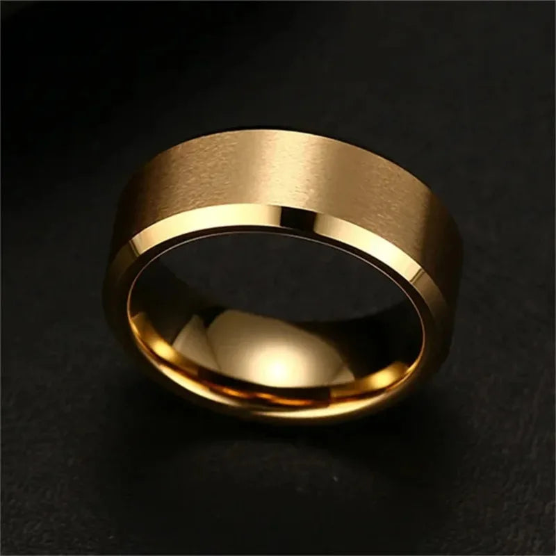 Stainless steel wedding ring rings