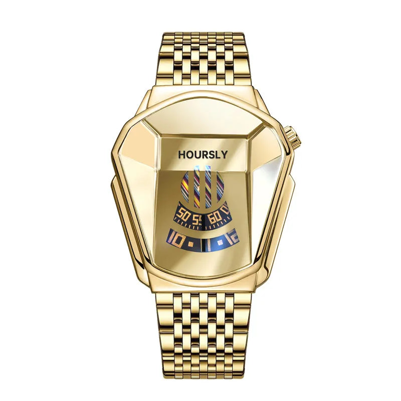 Luxury Brand Fashion Gold Wristwatch