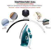 Electric Iron Portable Mini Garment Steamer Steam Iron For Clothing Iron Adjustable Ceramic Soleplate Iron For Ironing Sonifer