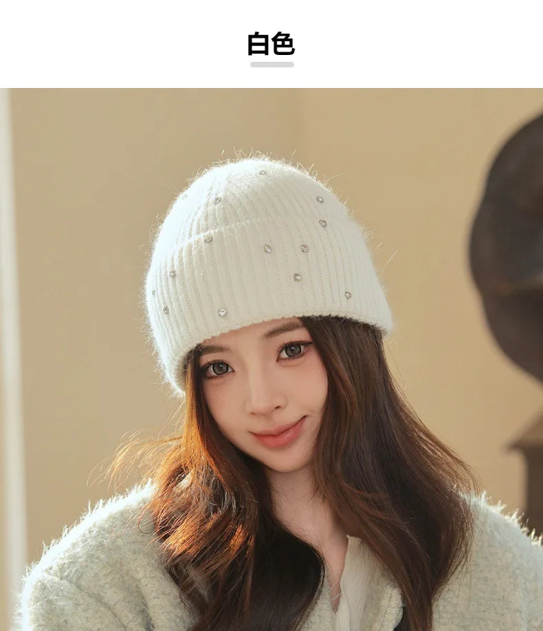 Soft and warm rabbit fur hat