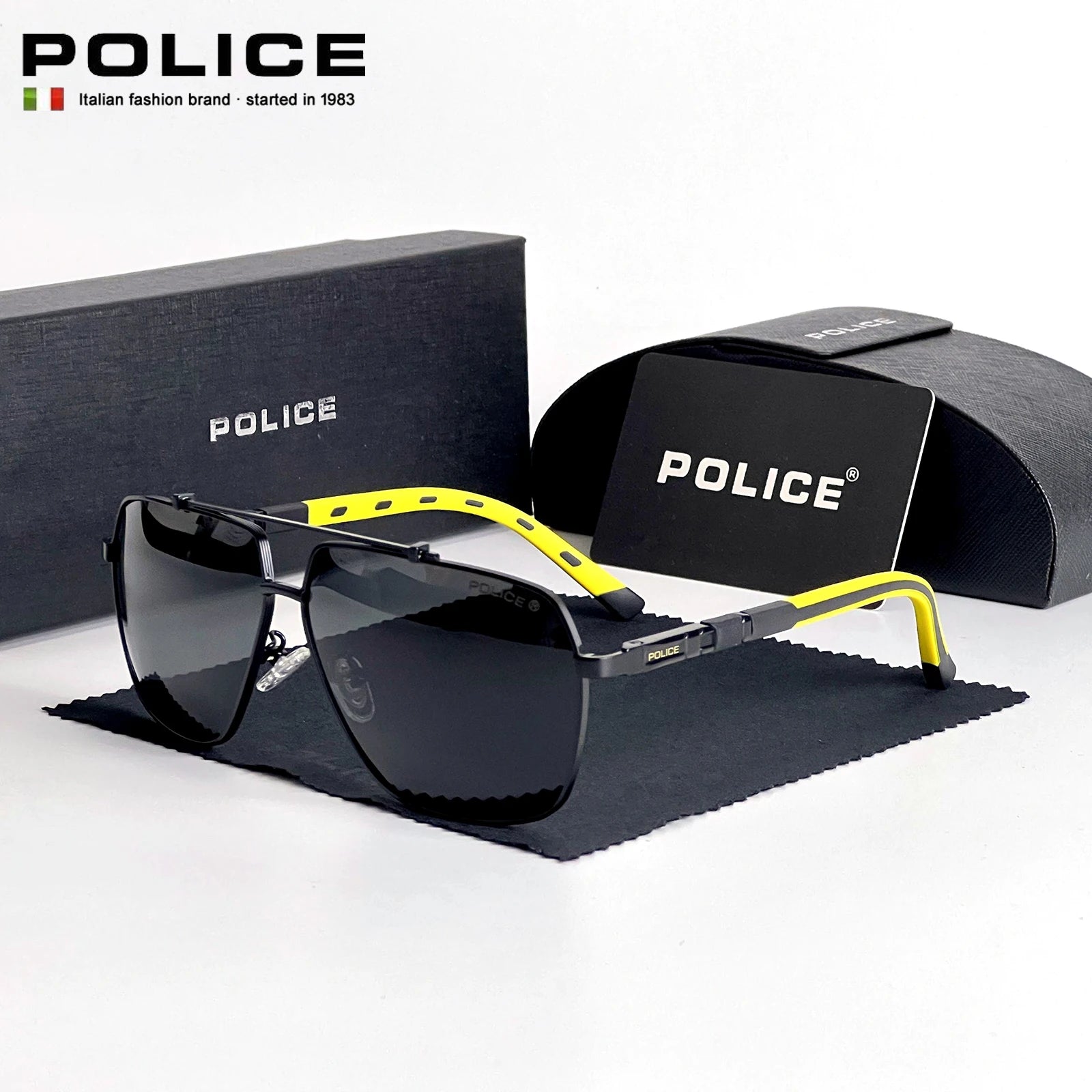 Luxury Brand Sunglasses Police Polarized UV 400 Protection 6321