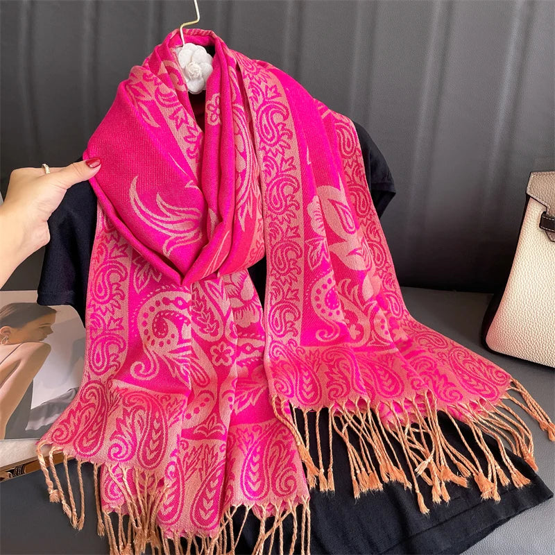 Luxury Brand Pashmina Cashmere Scarf