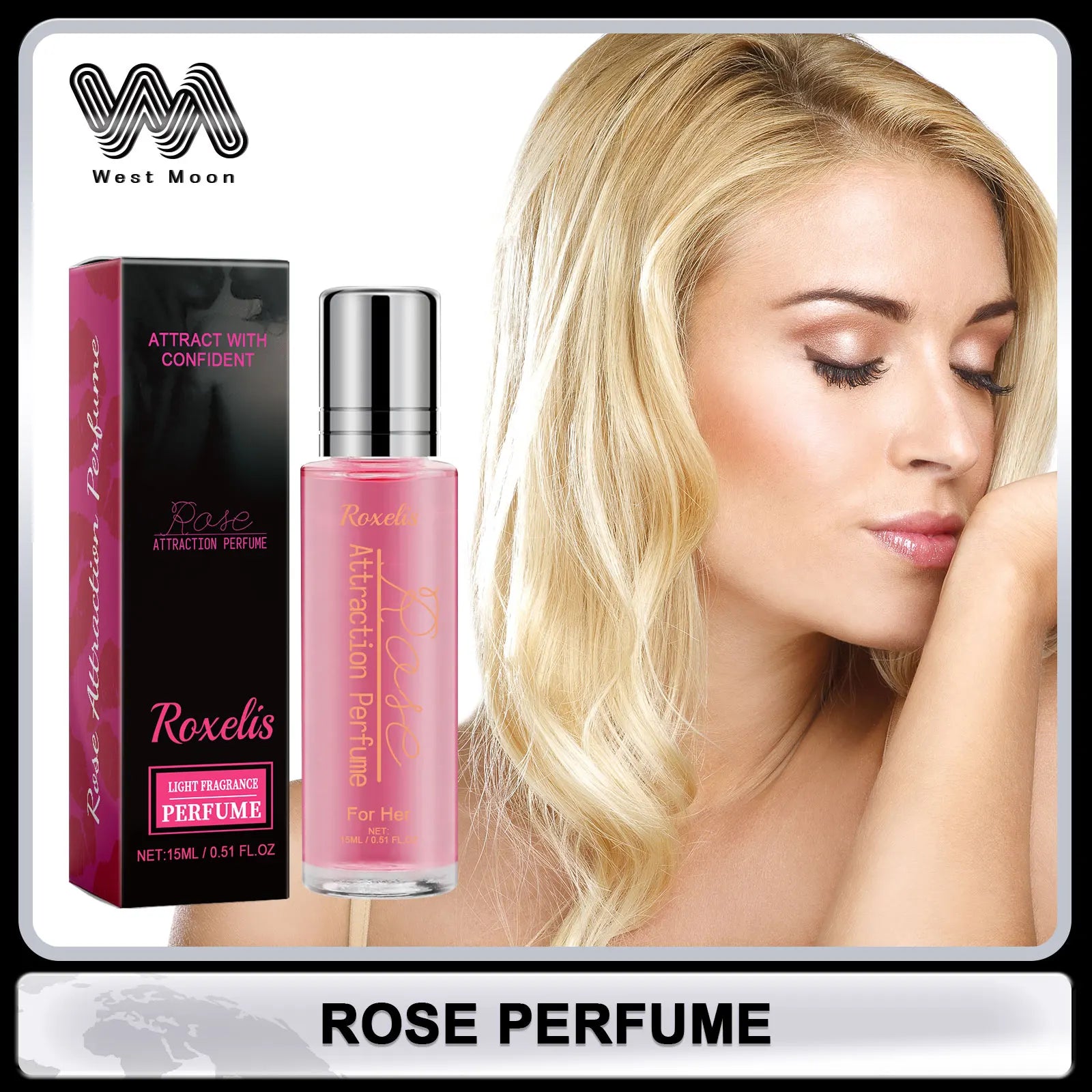 Parfum en spray à la rose