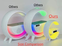 Multifunctional Wireless Charger Stand with RGB Light Alarm Clock Speaker