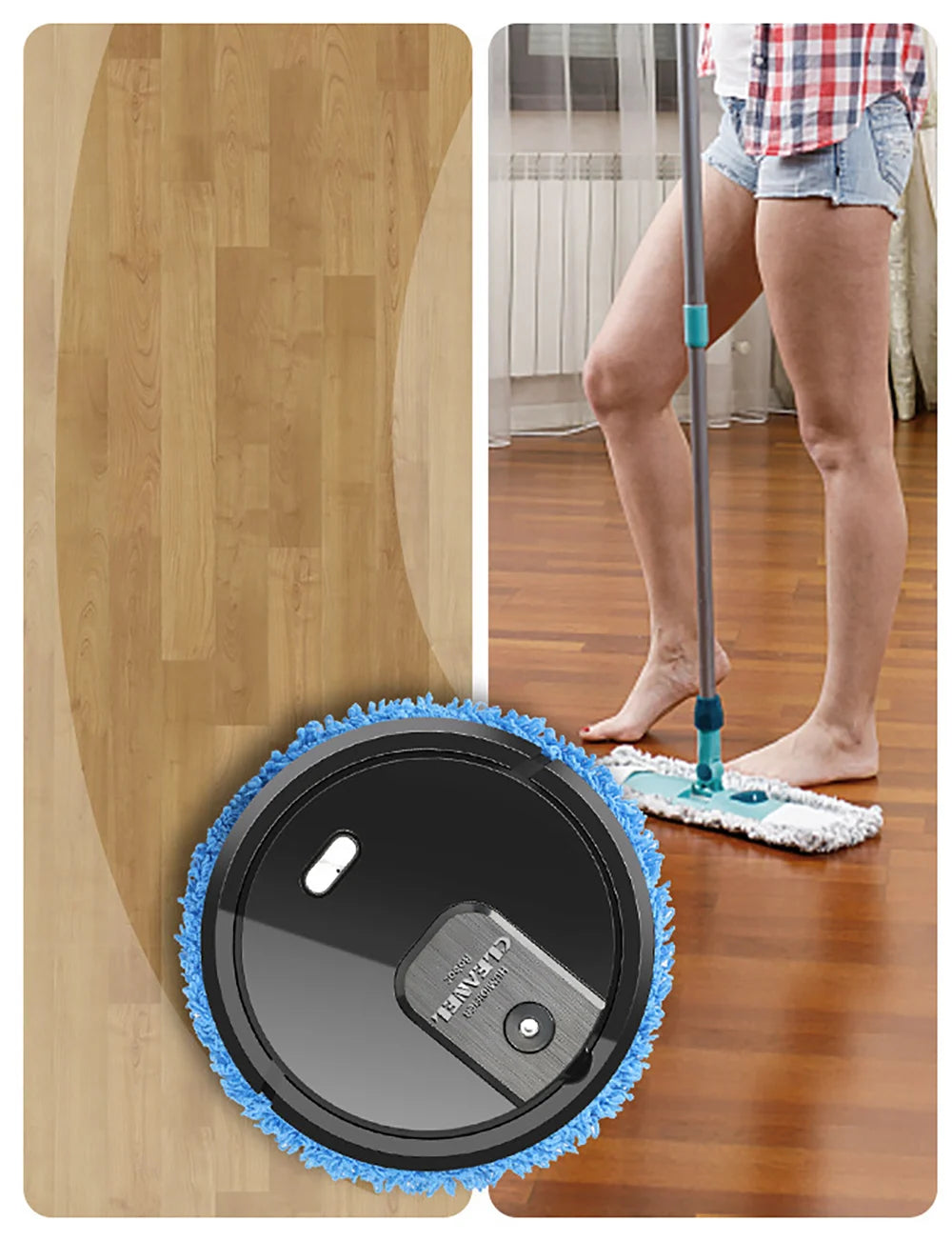 Robot Cleaner Floor Mopping Sweeping Machine 3 In 1 Smart Dust Auto Sweeper USB