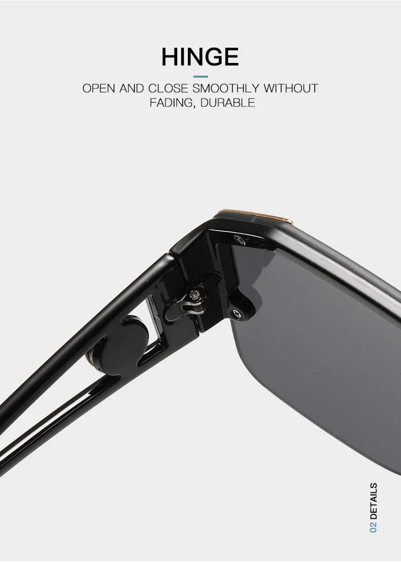 New large frame lion head one-piece sunglasses