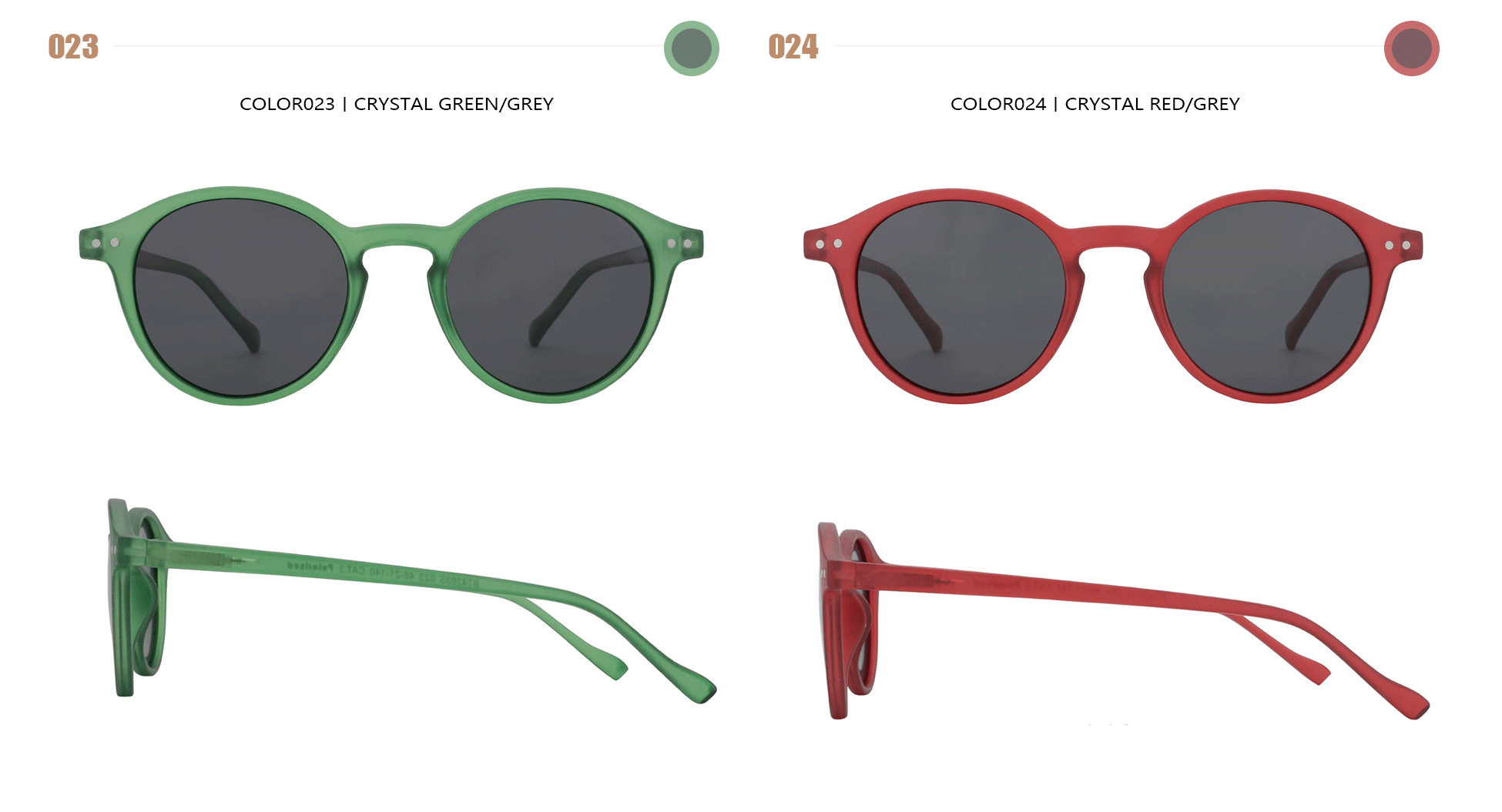 ZENOTTIC (size S) round sunglasses UV400 protection glasses Shades