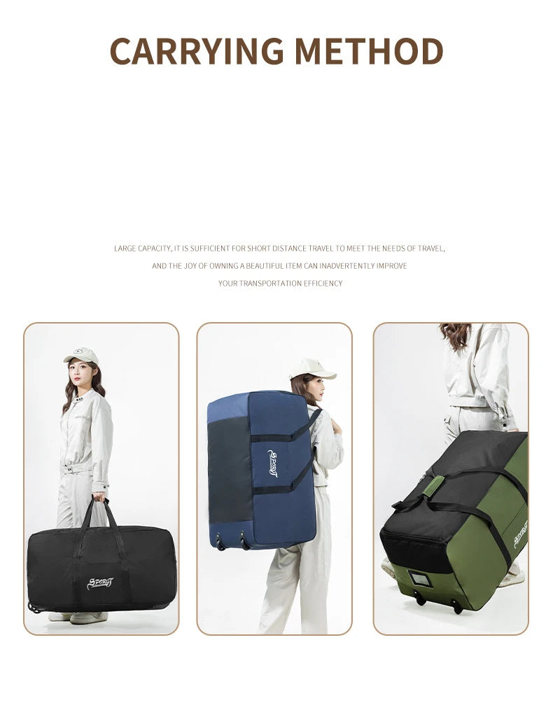 Unisex wheeled travel bag