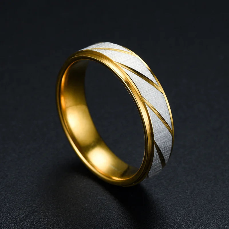 Unique Wave Pattern Couple Rings For (Men/Women)