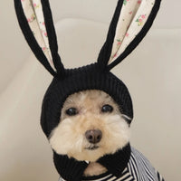 Pet Knitted Hat with Cute Rabbit Ears for Autumn Winter Warm Cat Hat Dog Decoration Dog Costume Hot Dogs