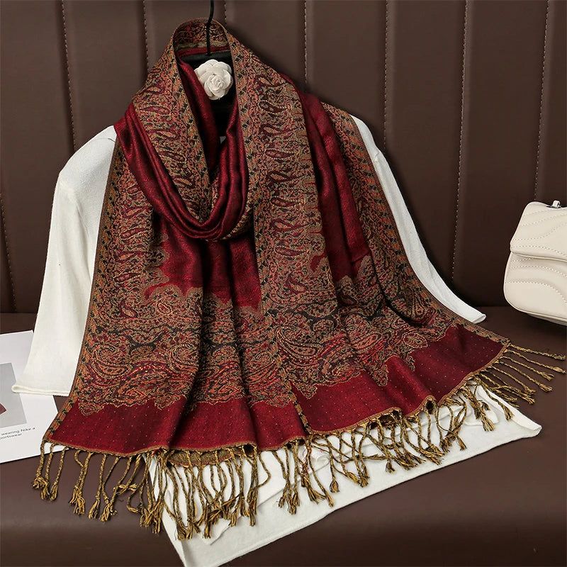 Luxury Brand Pashmina Cashmere Scarf