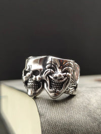 Retro Two-Sided Joker Ring