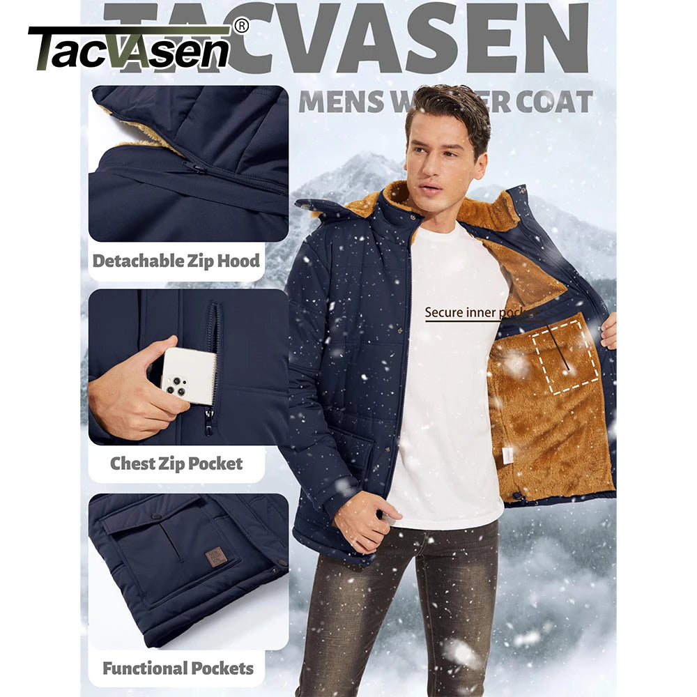 TACVASEN Fleece Lined Parka Jacket