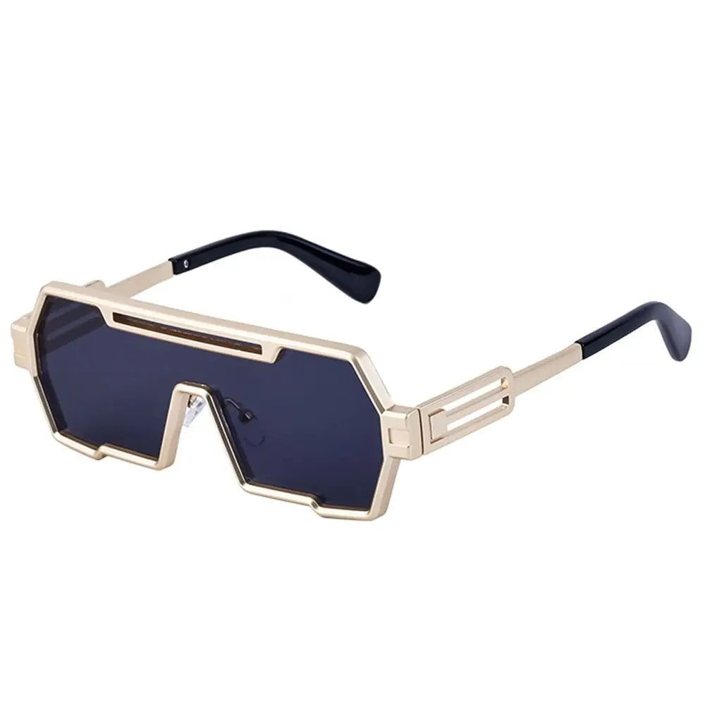 Irregular Square Metal Sunglasses