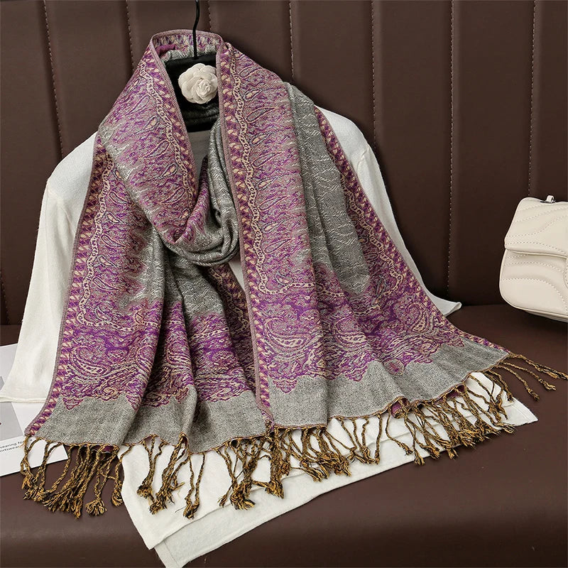 Luxury Brand Pashmina Cashmere Scarf