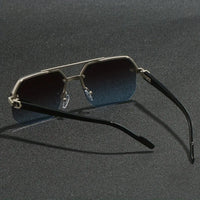 square glasses with metal frame