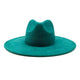 Suede fedora hat with heart shaped top, 3.75" brim