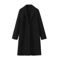 Vintage V-Neck Long Sleeve Coats