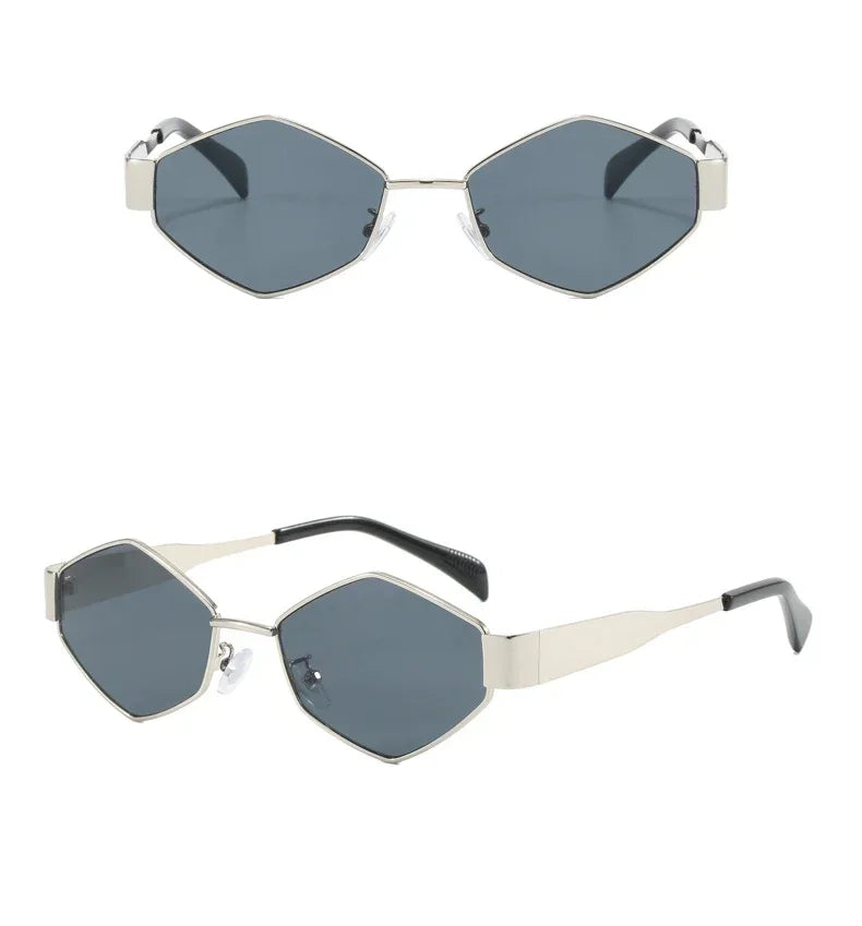Trendy hexagonal sunglasses
