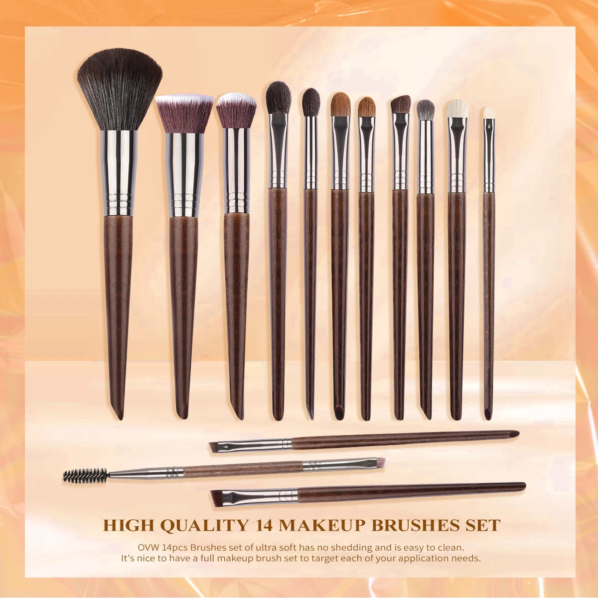 OVW 14 Piece Makeup Brush Set