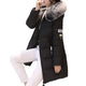 Warm Windproof Winter Coat Hooded Cotton Jacket with Zipper Pockets