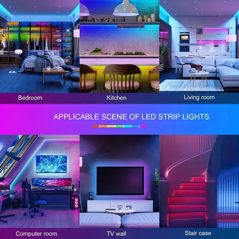 LED Strip Light Lighting Music Sync for Party PC TV Living Room