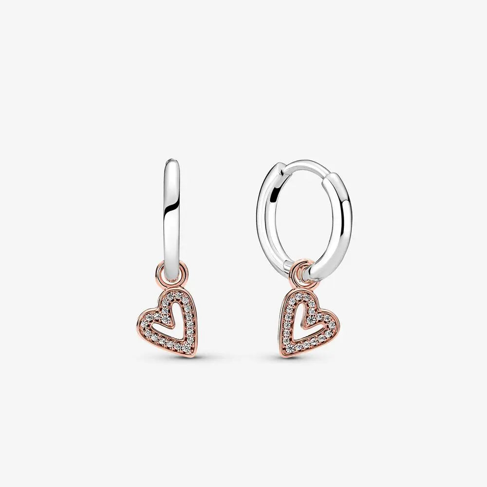 Genuine 925 sterling silver earrings