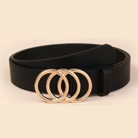 Versatile leather belt for women