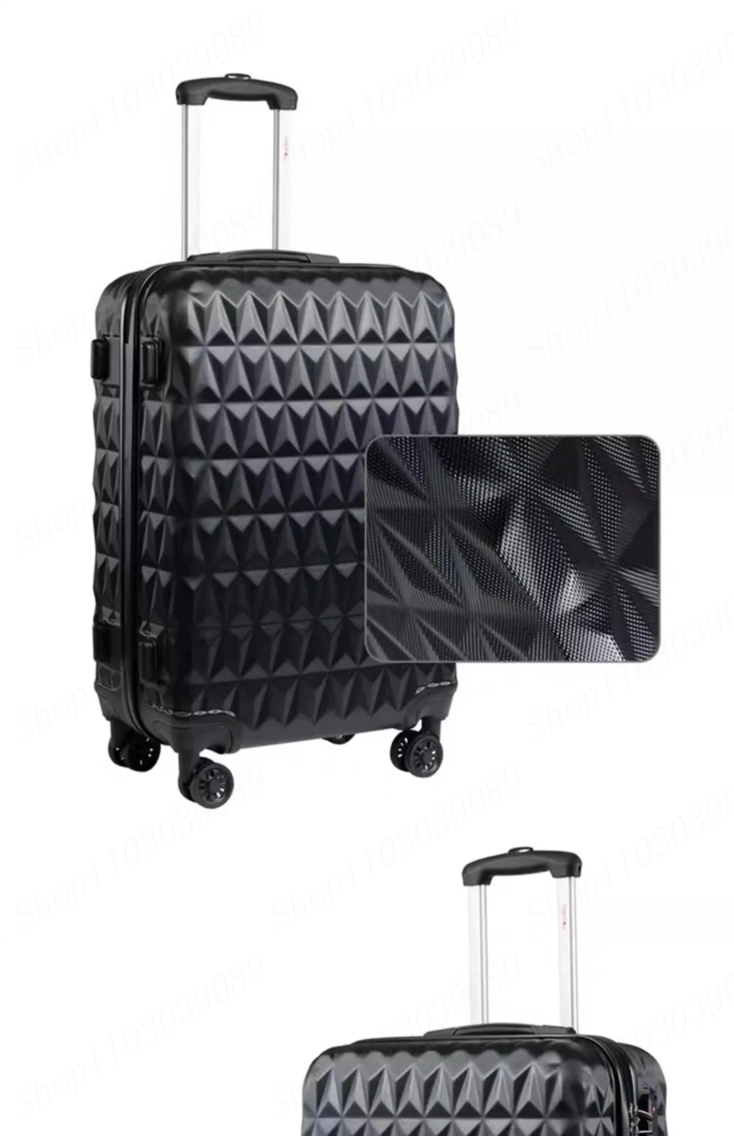 Rolling travel suitcase