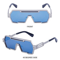 Irregular Square Metal Sunglasses