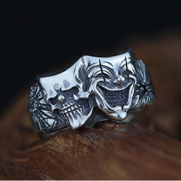 Retro Two-Sided Joker Ring