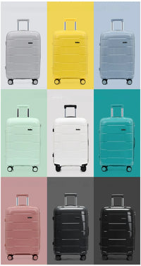 Set of 3 rolling travel suitcases