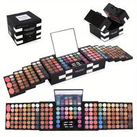 Makeup set for 142 colors eye shadow, 3 colors blush, 3 colors eyebrow powder.