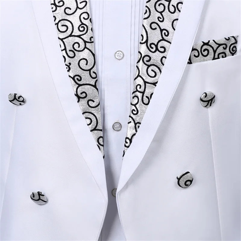 tail pie suits men vest jacket