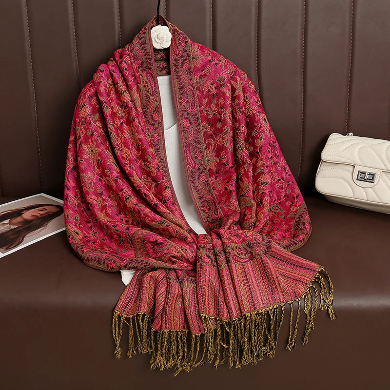 Luxury Brand Pashmina Cashmere Scarf