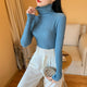 Long sleeve turtleneck knitted sweater