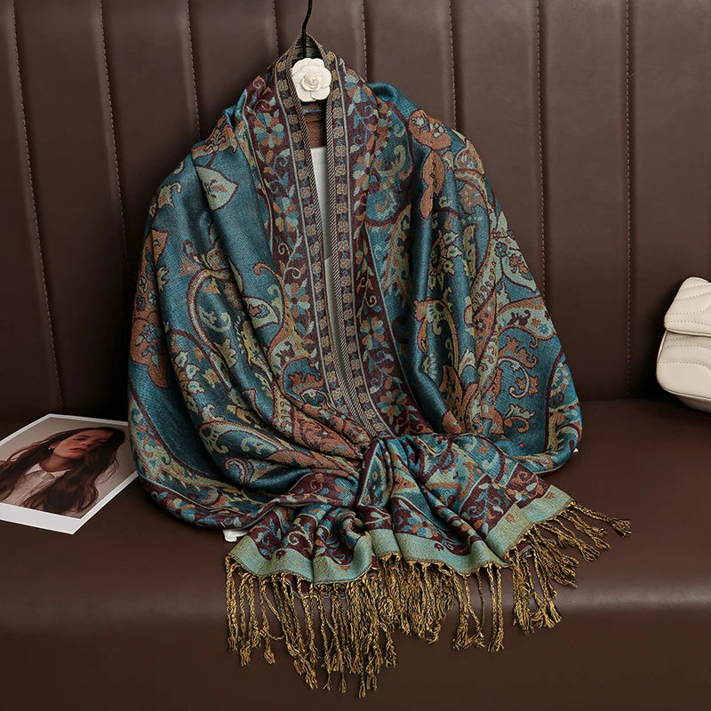 Luxury Brand Pashmina Cashmere Scarf