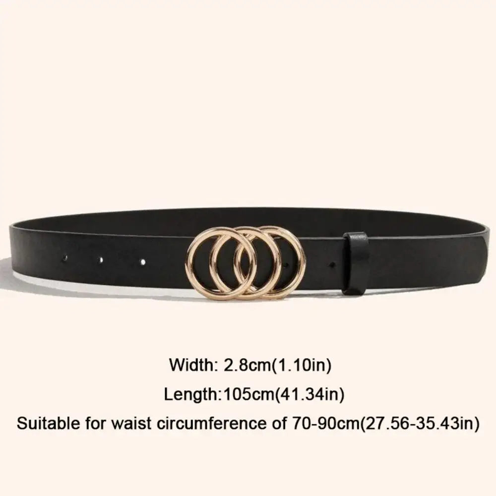 Versatile leather belt for women