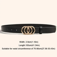 Versatile leather belt for women