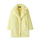 TRAFZA Faux Fur Effect Coat