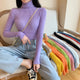 Long sleeve turtleneck knitted sweater