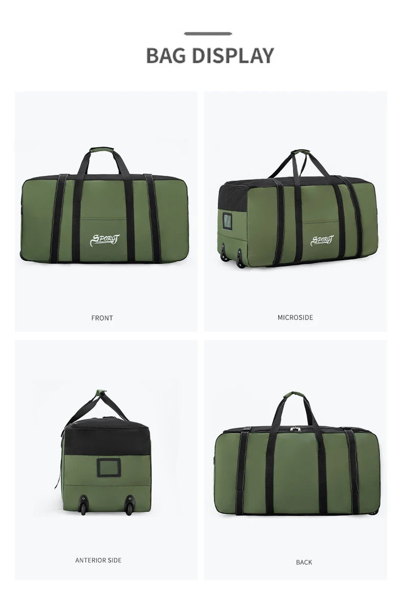 Unisex wheeled travel bag