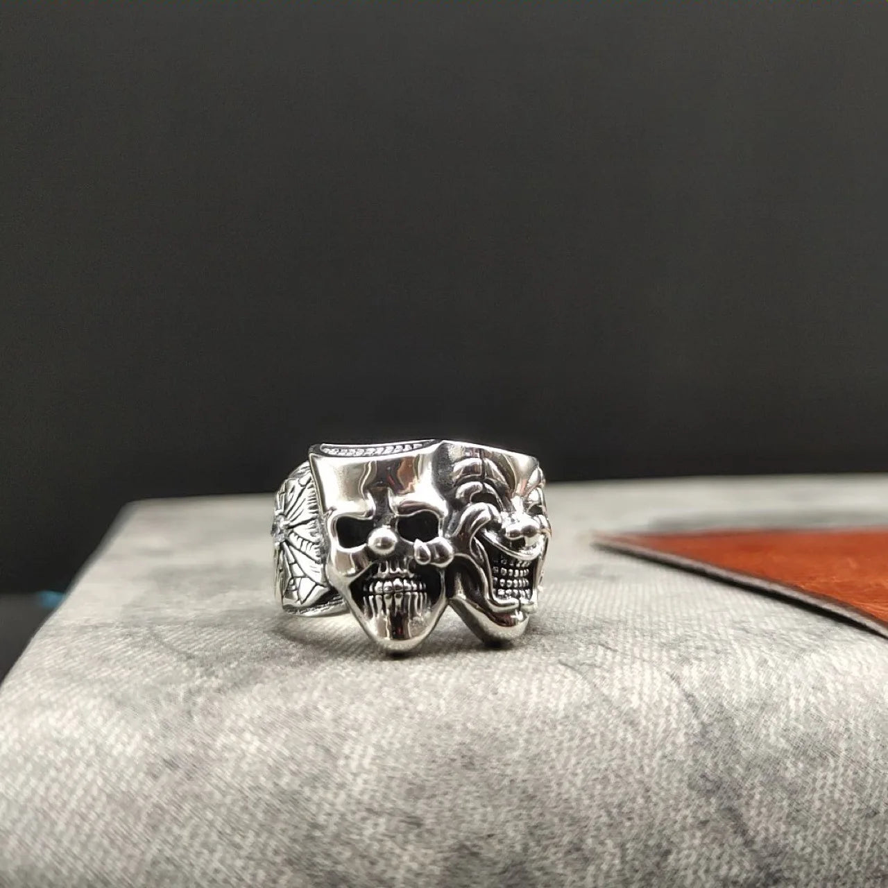 Retro Two-Sided Joker Ring