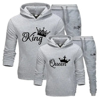 King Printed Cotton Fleece 2 Piece Tracksuit