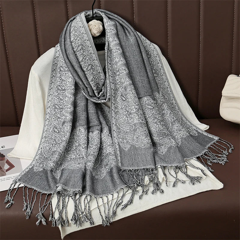 Luxury Brand Pashmina Cashmere Scarf