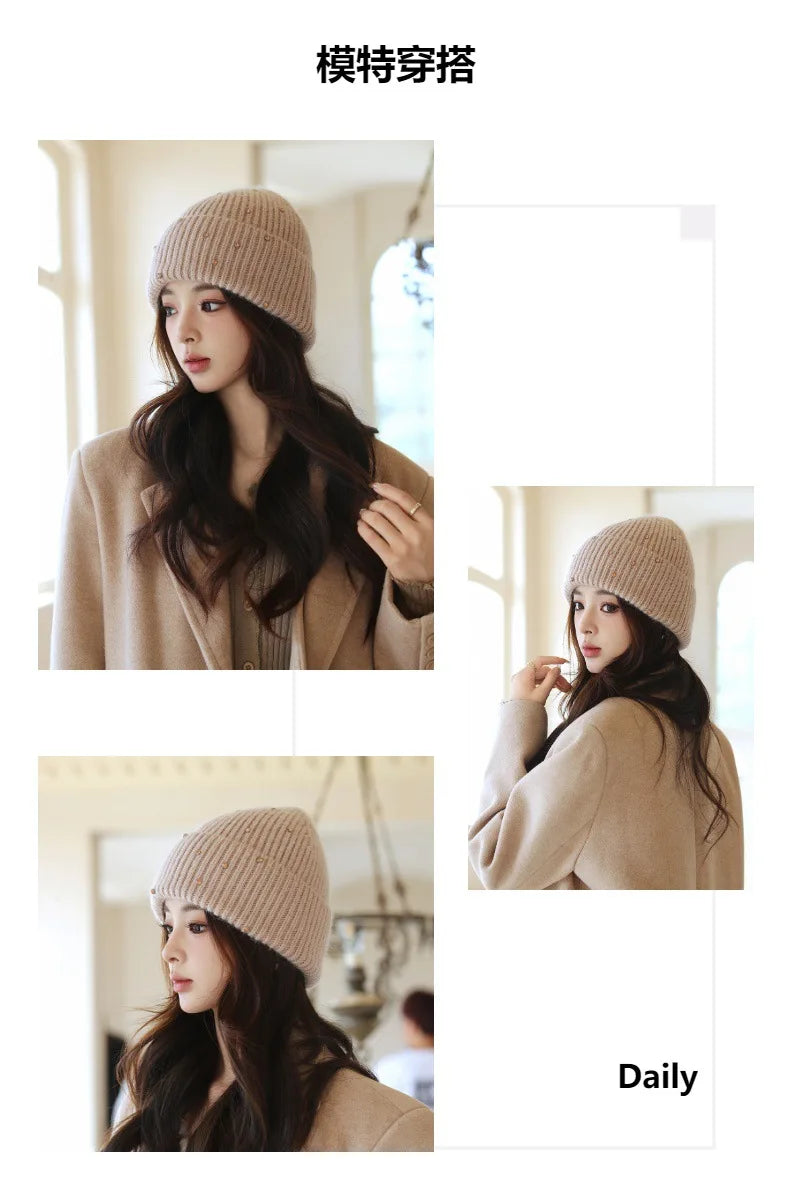 Soft and warm rabbit fur hat