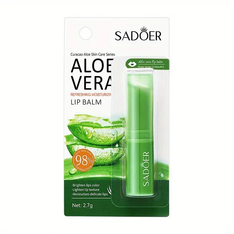 Lip Aloe Balm Nourishing, Refreshing, Hydrating and Moisturizing Preventing Cracking and Repairing Lips Gentle Non Irritating