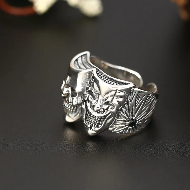 Retro Two-Sided Joker Ring